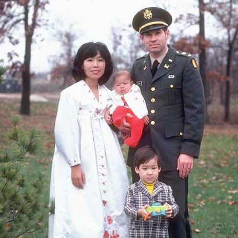 Back yard at Fort Leonard Wood in 1977