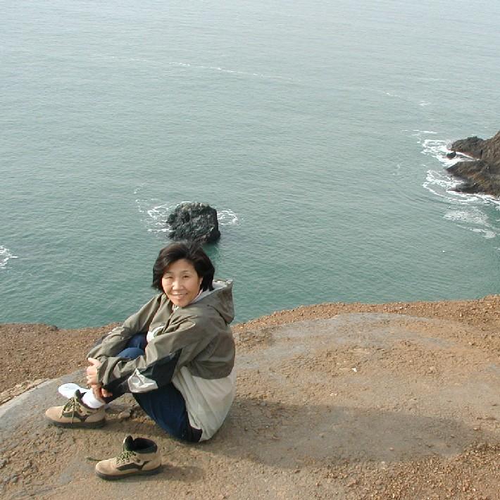 Kim above Tennessee Valley Cove in 2006