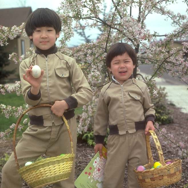 Zachary and Simon in Eugene on Easter 1981