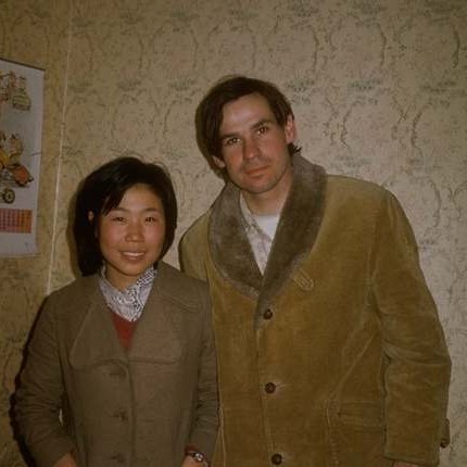 Kim with Chris in Korea / January 1974