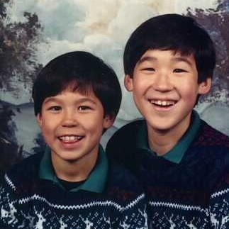 Studio Picture of Simon and Zachary in 1983