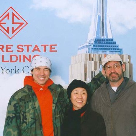 Chris & Kim visiting Simon in NYC in 2005