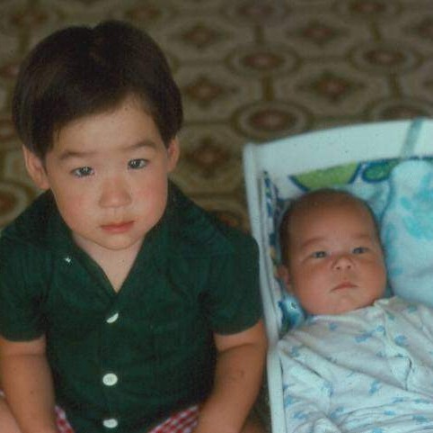 Two boys in 1977 at FLW