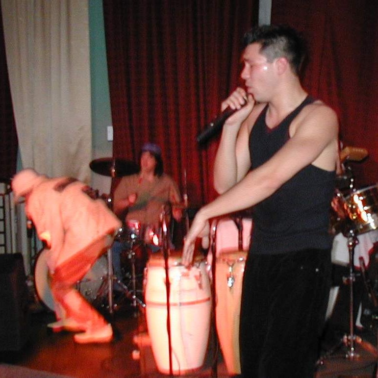 Simon with Brassnucks in 2001