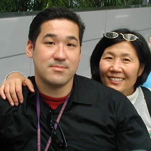 Zachary and Kim at the airport in 2006