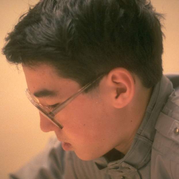 Zachary reading in 1991